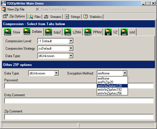 DIZipWriter screenshot